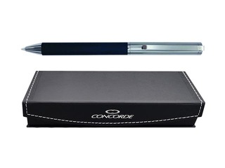 Lodīšu pildspalva Concorde Boss, 1mm, melns korpuss, zila