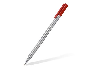 Flomāsterpildspalva Staedtler Triplus fineliner,  0.3mm, sarkana