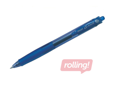 Gēla pildspalva Pilot G-Knock, 0.7mm, zila