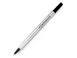 Serdenis tintes rollerim Parker, lodītes diametrs 0.5mm (F), melna tinte
