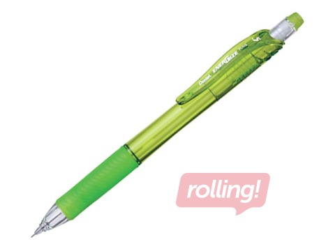 Mehāniskais zīmulis, Pentel Energize-X, ar dzēšgumiju, zaļš, 0.5mm