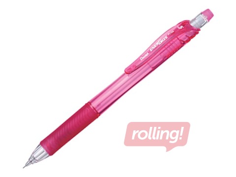 Mehāniskais zīmulis, Pentel Energize-X, ar dzēšgumiju, rozā, 0.5mm