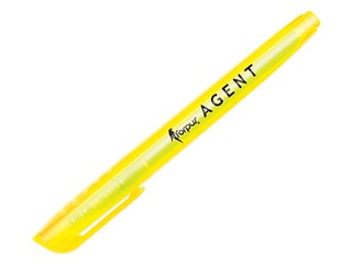 Teksta marķieris Agent, dzeltens, 1-4mm