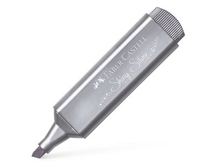 Teksta marķieris Faber - Castell, perlamutra sudraba, 1- 5mm