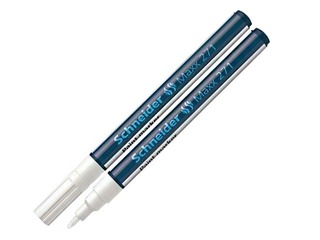 Permanentais marķieris Schneider 271, balts, 1-2mm