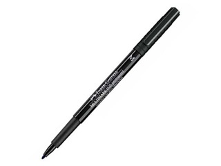 Permanentais marķieris Faber Castell M, apaļš, melns, 1mm