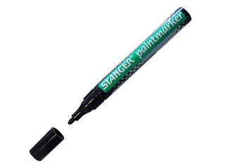Noturīgais marķieris Stanger PAINT, melns, 2-4mm