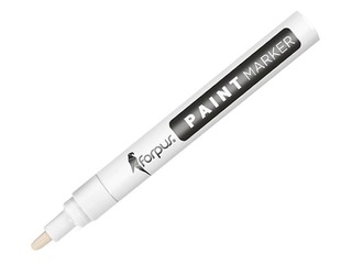 Noturīgais marķieris Forpus PAINT, balts, 1-3mm