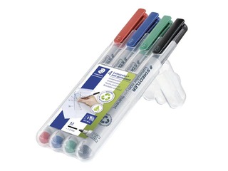 Marķieru komplekts Staedtler Lumocolor 315, 1mm, 4 krāsas, nav permanents