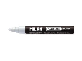 Marķieris stikla tāfelei Milan, Fluoglass, balts, 3-4mm