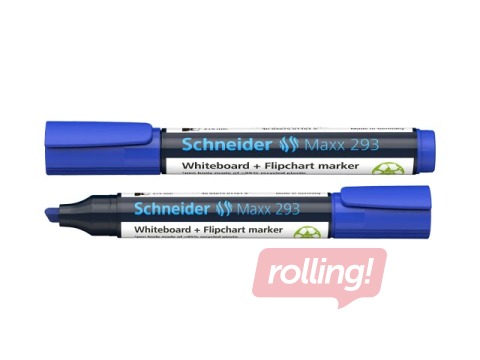 Marķieris baltajai tāfelei un flipchart papīram Schneider 293, 2-5mm, zils