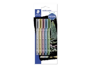 Flomāsteri Staedtler, 8323 metāliskas 5 krāsas