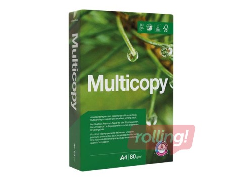 Papīrs MultiCopy Original White, A4, 80g/m², 500 loksnes