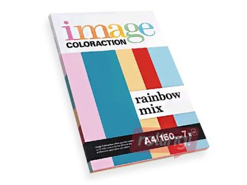 Papīrs Image Coloraction Rainbow Mix, A4, 160g/m², 70 loksnes