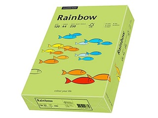 Papīrs Rainbow 74, A4, koši zaļš, 160g/m², 250 loksnes