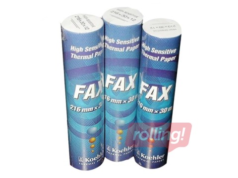 Faksa papīrs Tehnoinform, 210mm x 30m
