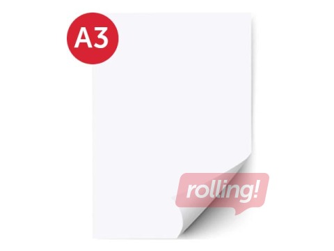 Kartons Happy Color, A3, balts, 25 loksnes