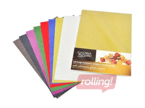 Dizaina papīrs ar spīdumiem, A4, pašlīmējošs, 150g/m², 10 loksnes