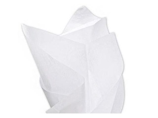 Zīdapīrs dekoratīvais Blanc 100, 18g/m², 50x75cm, 24 loksnes