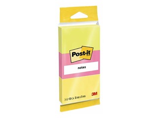 Līmlapiņas Post-it, neona krāsas, 38x51mm, 3x100 lapiņas