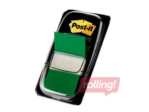 Marķēšanas indeksi plastikāta Post-it, zaļi, 25.4x43.2mm