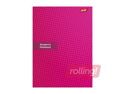 Klade Unipap Students Notebook, A5, līniju, rozā, 60 lapas
