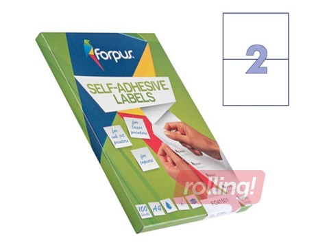 Uzlīmes Forpus, A4, 210x148 mm, 100 loksnes, baltas