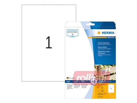 Uzlīmes Herma Special, A4, 210x297mm, 25 loksnes, caurspīdīgas