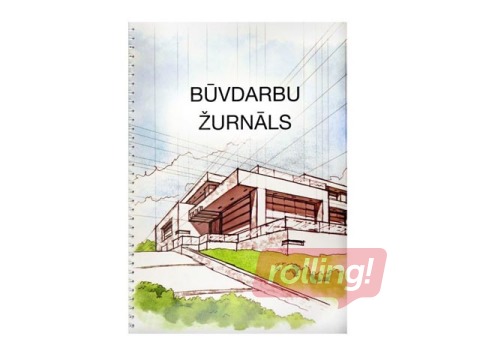 Būvdarbu žurnāls, A4, spirālē, 100 lapas