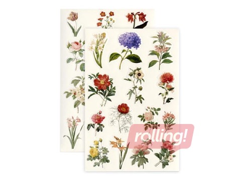 Uzlīmes Galeria Papieru Summer Flowers, 4 lapas