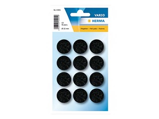 Līmējami filca aizsargpaliktņi Herma, 22 mm, melni