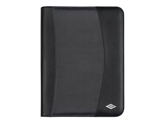 Mape ar rāvējslēdzēju Wedo Elegance, A4, melna