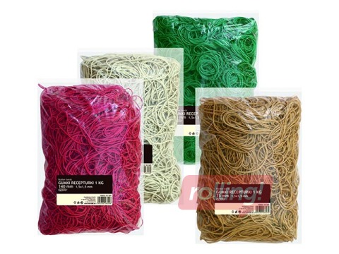 Naudas gumijas, bēšas, 50mm, 1kg