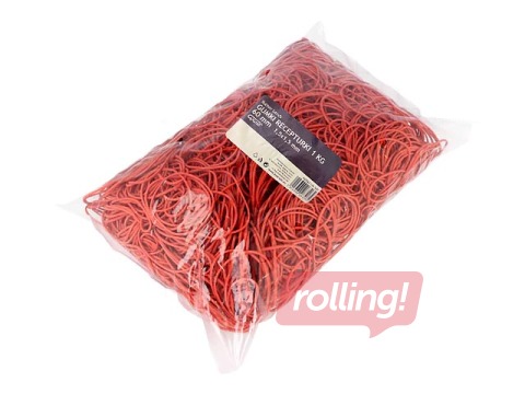 Naudas gumijas, sarkanas, 60mm, 1kg