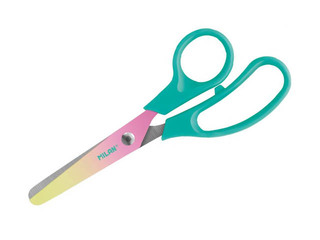 Šķēres bērniem Milan Sunset, tirkīza rokturi, 13.4cm