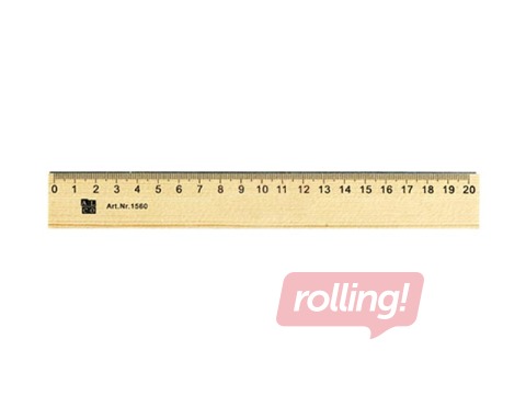 Lineāls Alco, koka, 20cm