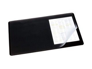 Galda segums Durable ar caurspīdīgu plēvi, melns, 53x40cm
