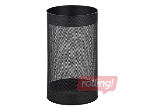 Papīrgrozs Alco, metāla, melns, 15l
