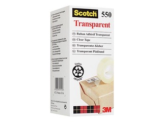 Līmlente 3M Scotch 550, caurspīdīga, 19mm x 33m, 1 gab.