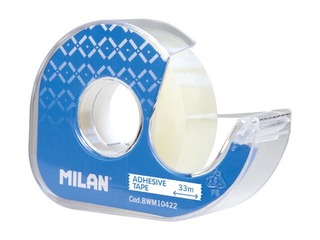 Līmlente ar turētāju Milan, caurspīdīga, 19mm x 33m