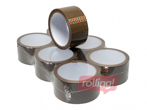 Līmlente iepakošanai, PP, brūna, 48mm х 60m