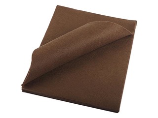 Filcs, 20x30 cm, 150g/m², brūns, 10 loksnes