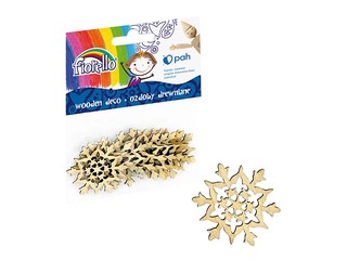 Koka dekori Fiorello, snowflake, 10 gab.