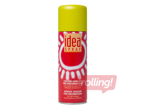 Pūšamā akrilkrāsa, matēta, dzeltena, 200ml