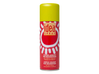 Pūšamā akrilkrāsa, matēta, dzeltena, 200ml