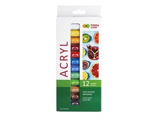 Akrila krāsas Happy Color 12kr.х12ml (tūbiņas)