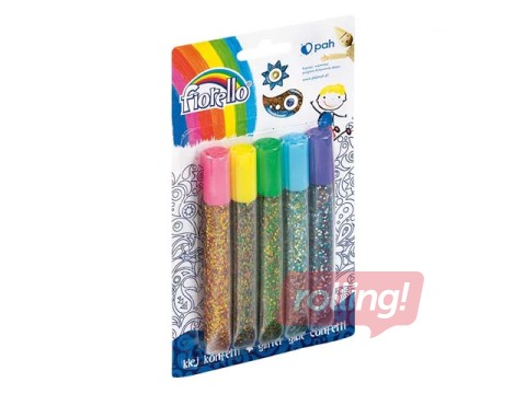 Dekoratīvā līme Fiorello, confetti, 13ml x 5 gab.