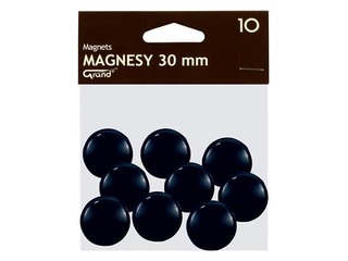 Magnēti Grand, 30 mm, 10 gab., melni