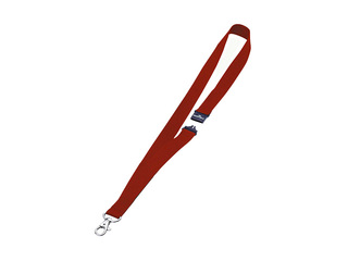 Identifikācijas kartes lenta, Durable, ar drošības sprādzi, sarkana, 44x2cm