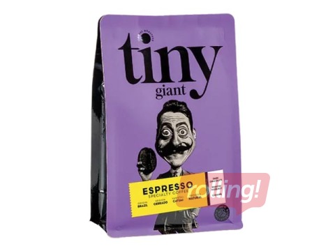 Kafijas pupiņas Tiny Giant, Espresso, viena reģiona, Brazīlija, 250g